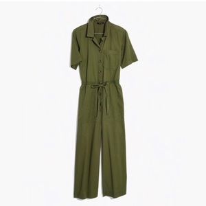 Madewell wide leg utility jumpsuit size 4